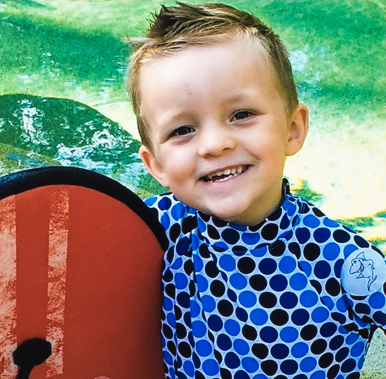 Blue Dots Short Sleeve Rashie