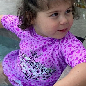 Umbrella Family Pink Rashie & Bikini Bottom