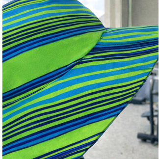 Vibrant Green/Blue Stripe