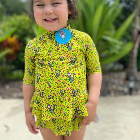 Mermaid Rashie Short Sleeve & Bikini Bottom