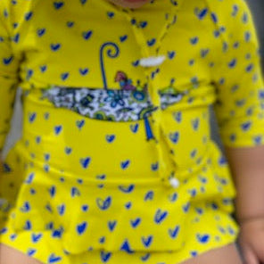 Umbrella Family Yellow Rashie & Bikini Bottom