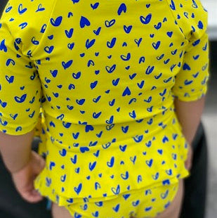 Umbrella Family Yellow Rashie & Bikini Bottom