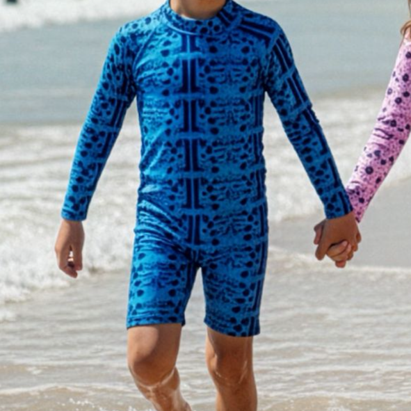 Reef Fish One Piece Square Leg