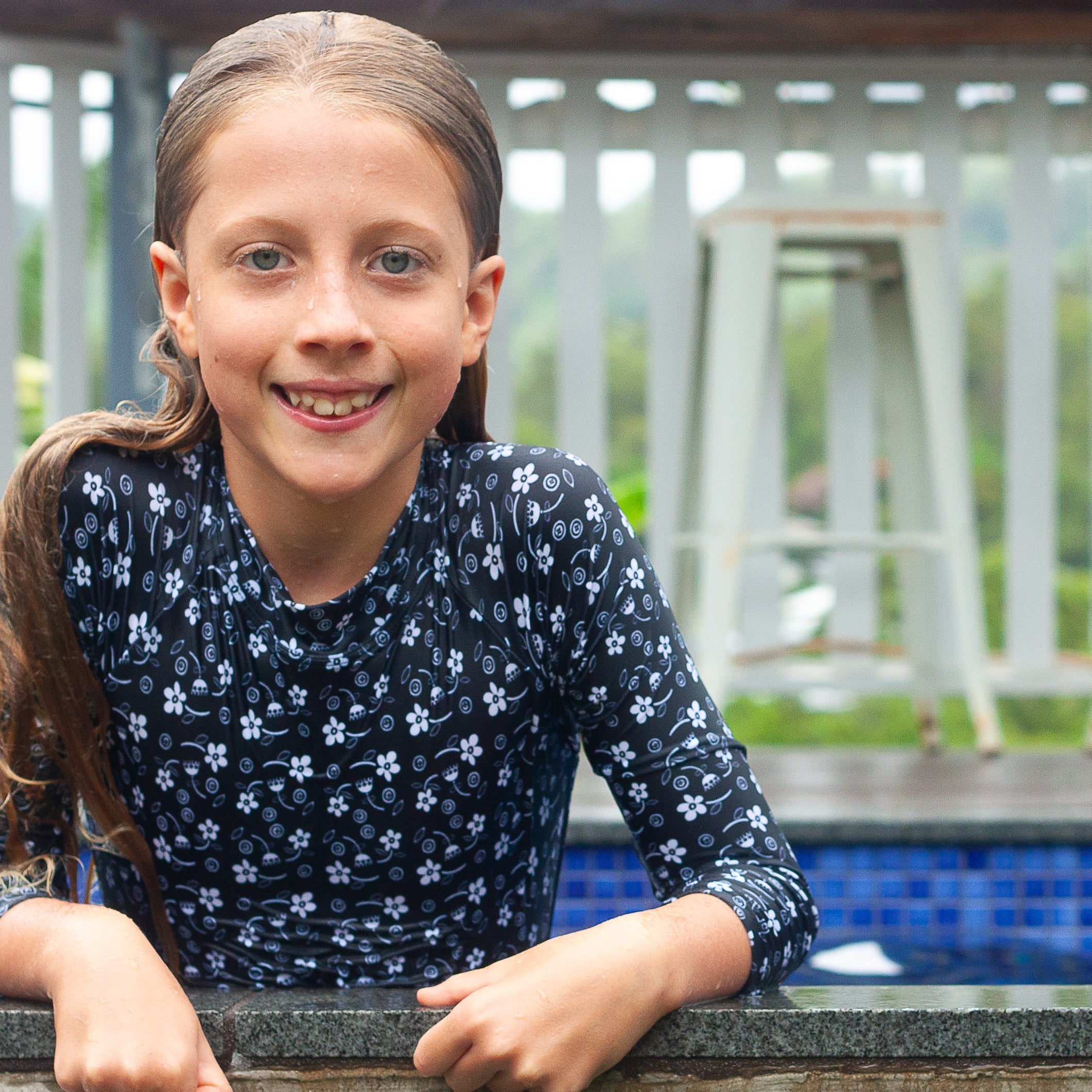 Classic Garden One Piece Bikini Leg