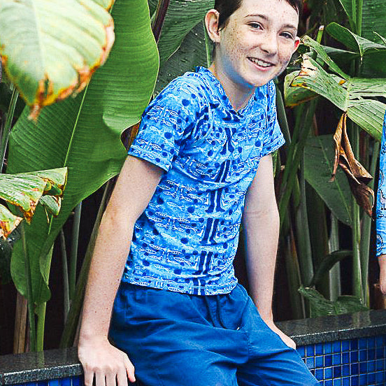 Ocean Fish Rashie Short Sleeve